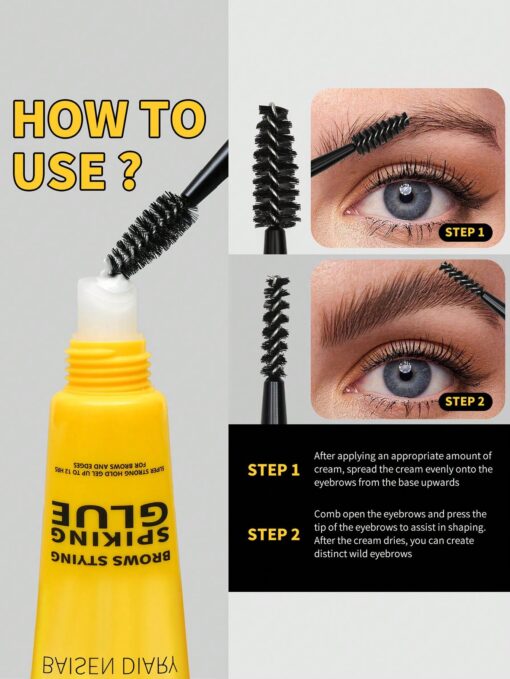 SHEIN Brow Styling Spiking Glue - Clear Eyebrow Setting Gel, Brow Fix Gel - Image 2