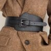 SHEIN 1pc Women's Fashion Crocodile Textured Wide Elastic Waist Belt