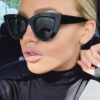 1pc Plastic Frame Fashion Decorative Glasses Street Basics Fall Winter