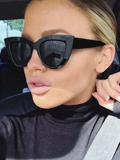 1pc Plastic Frame Fashion Decorative Glasses Street Basics Fall Winter