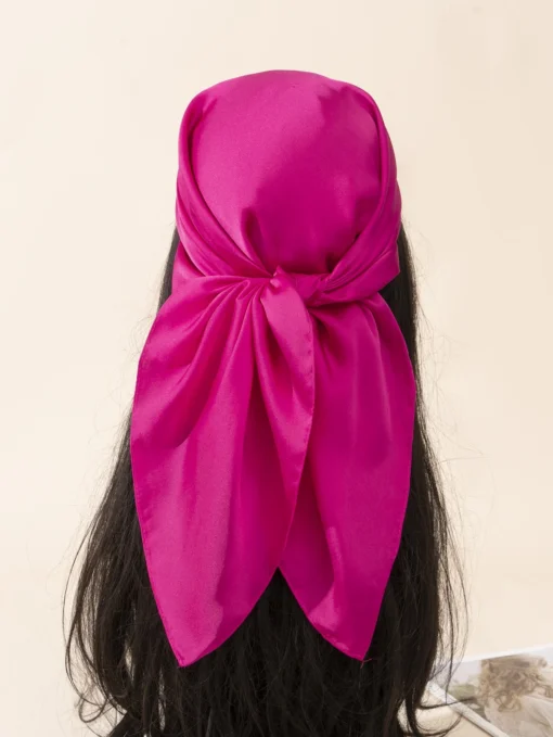 SHEIN 1pc Stylish Classic Soft Minimalist Solid Bandana