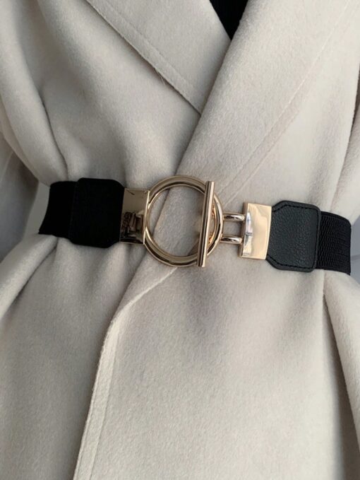 SHEIN 1pc Women Stretchy Waist Belt, Suitable For Dresses, Coats
