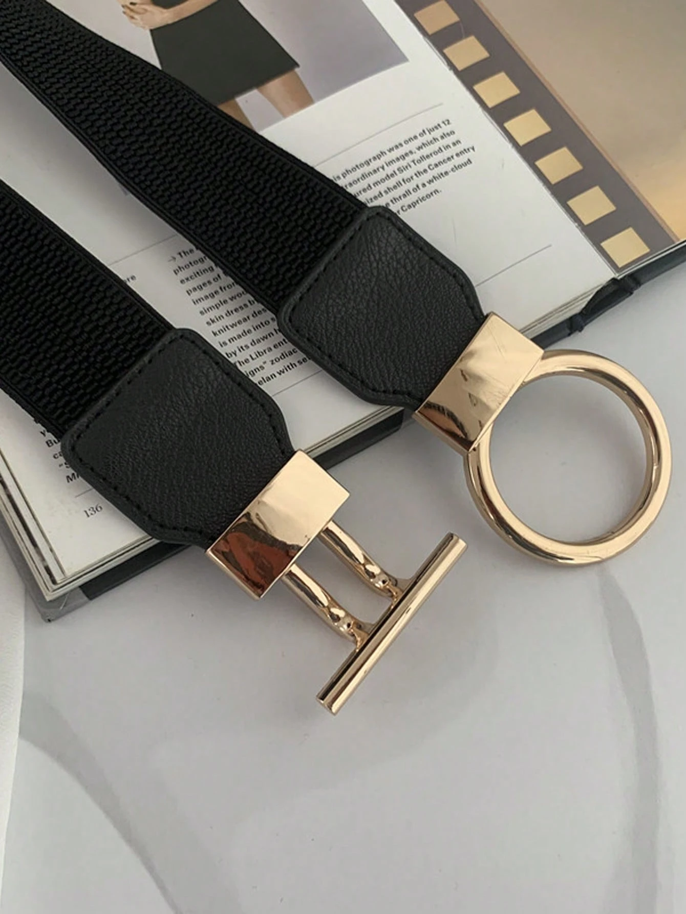 SHEIN 1pc Women Stretchy Waist Belt, Suitable For Dresses, Coats - Image 3