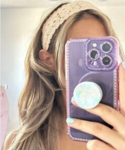 1pc Floral Hollow Knitted Headband,Bandana