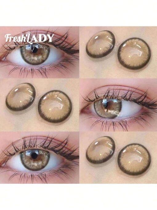 FRESH LADY Random Color Giveaway Freshlady Dawn Brown Colored Contact Lenses