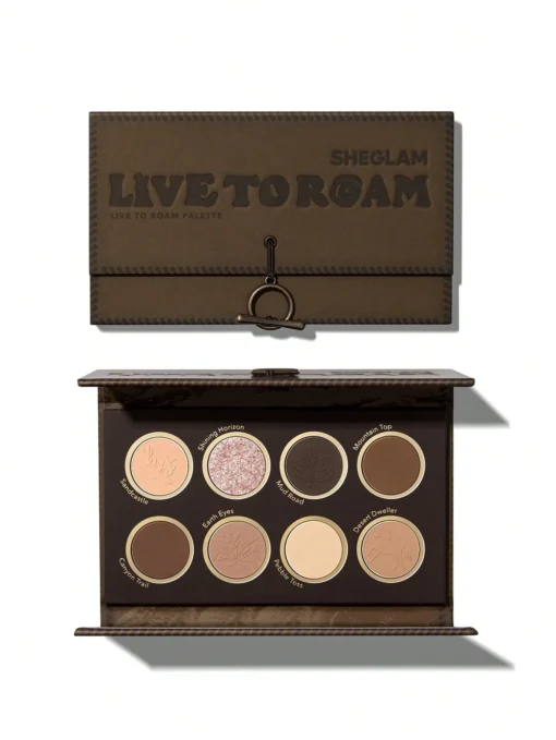 SHEGLAM Live To Roam Palette 8-Color Shimmer Matte Eyeshadow Palette Nude - Image 5
