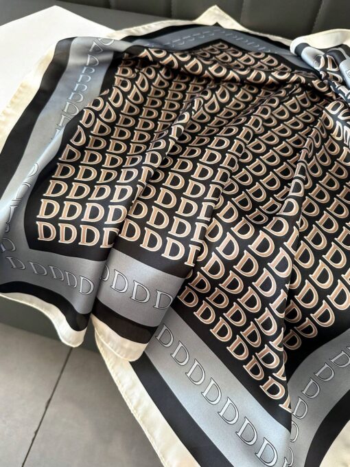 SHEIN 1pc New Arrivals Silk Feel 'd' Letter Printed Bandana - Image 3