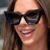 SHEIN Large Frame Cat Eye Fashion Glasses Simple European And American Style