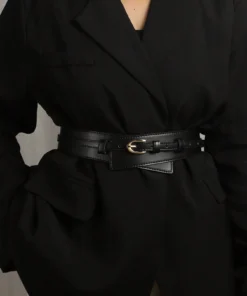 SHEIN Simple Style Metal Buckle Belt for Coats and Dresses