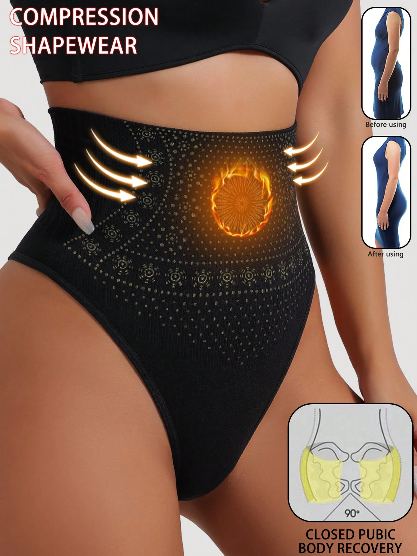 SHEIN Women Seamless Shapewear Sexy High Waist Shaping Panties - Image 2