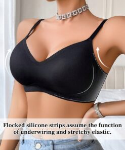 SHEIN 1 Pc Seamless Ladies' Plain Comfortable Fashion Bra