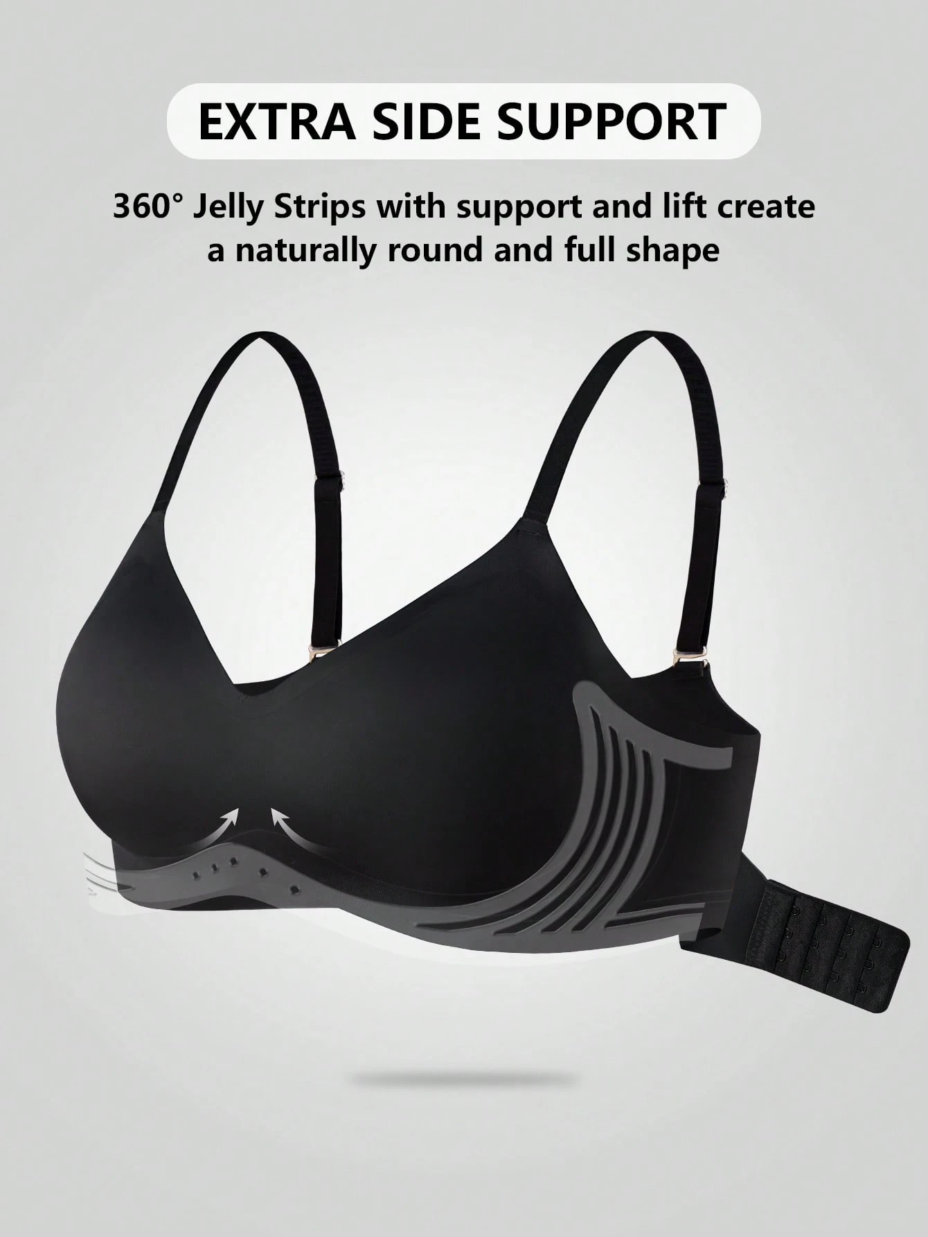 SHEIN 1 Pc Seamless Ladies' Plain Comfortable Fashion Bra - Image 3