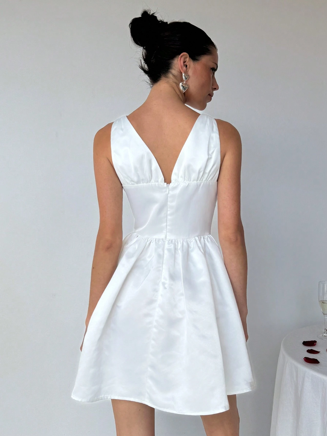 SHEIN Aloruh Women's Elegant Deep V-Neck Wedding Party Sexy - Image 2