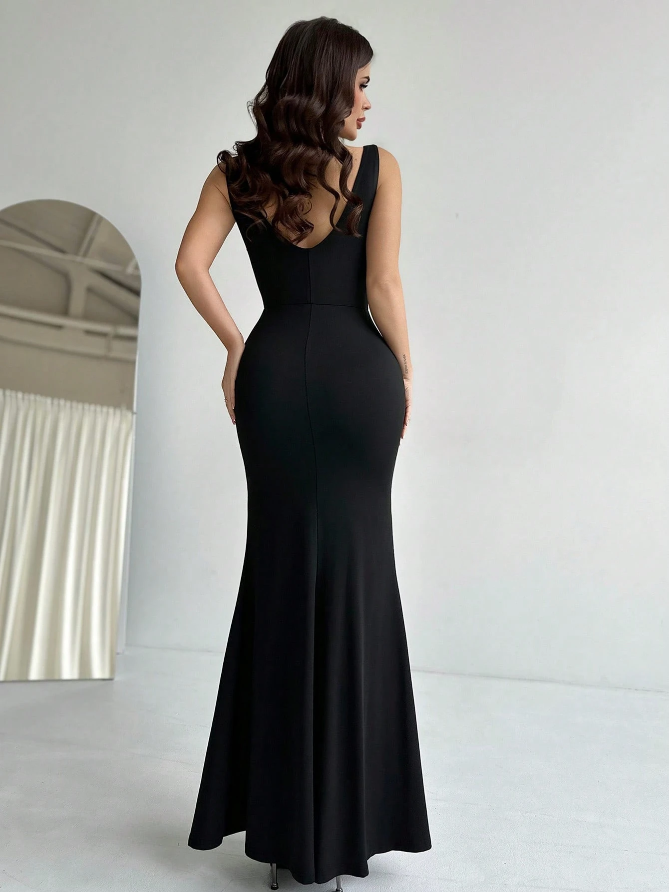 SHEIN Firerie Women's Elegant Party/Date Night Bowknot Maxi Mermaid Dress - Image 2