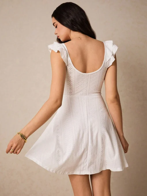 SHEIN Poéselle Women's Summer Holiday Solid Color Sleeveless Dress - Image 2