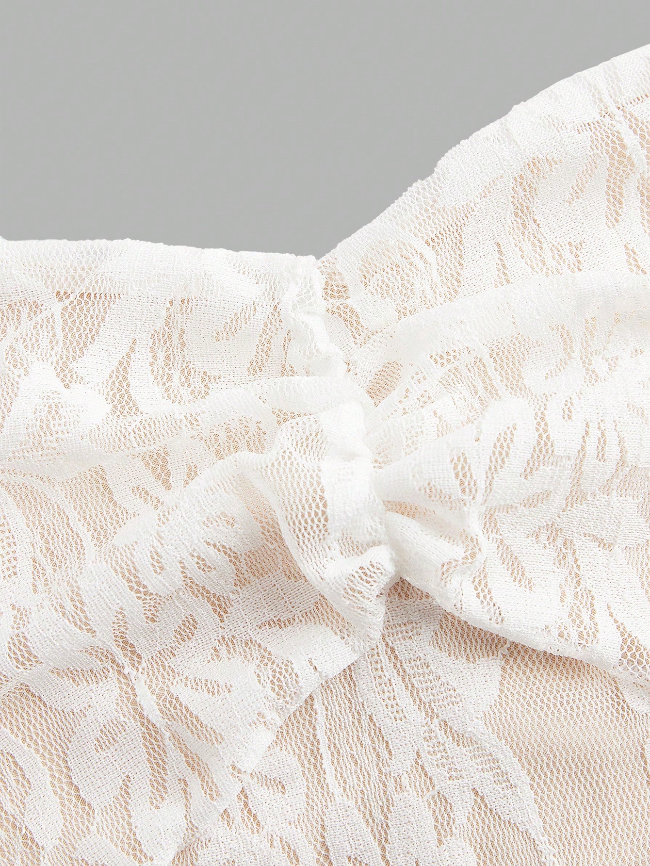 SHEIN Privé Valentine's Day New Ruched Bust, Cinched Waist - Image 3