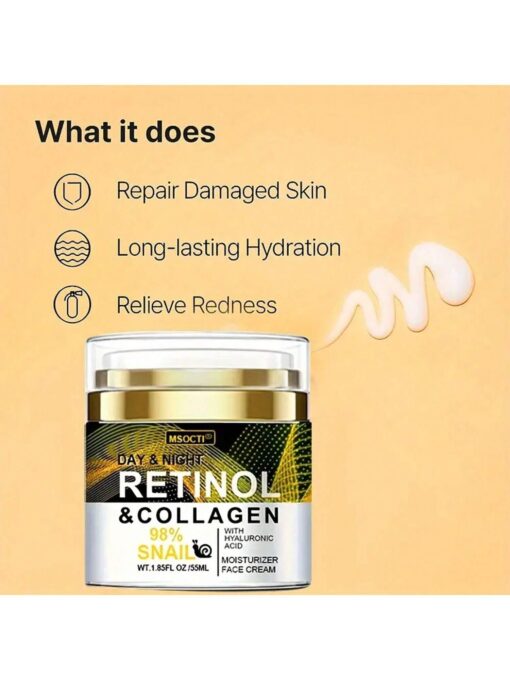 SHEIN 1.85fl.Oz Retinol & Collagen Cream, Premium Skin Care Daily - Image 2