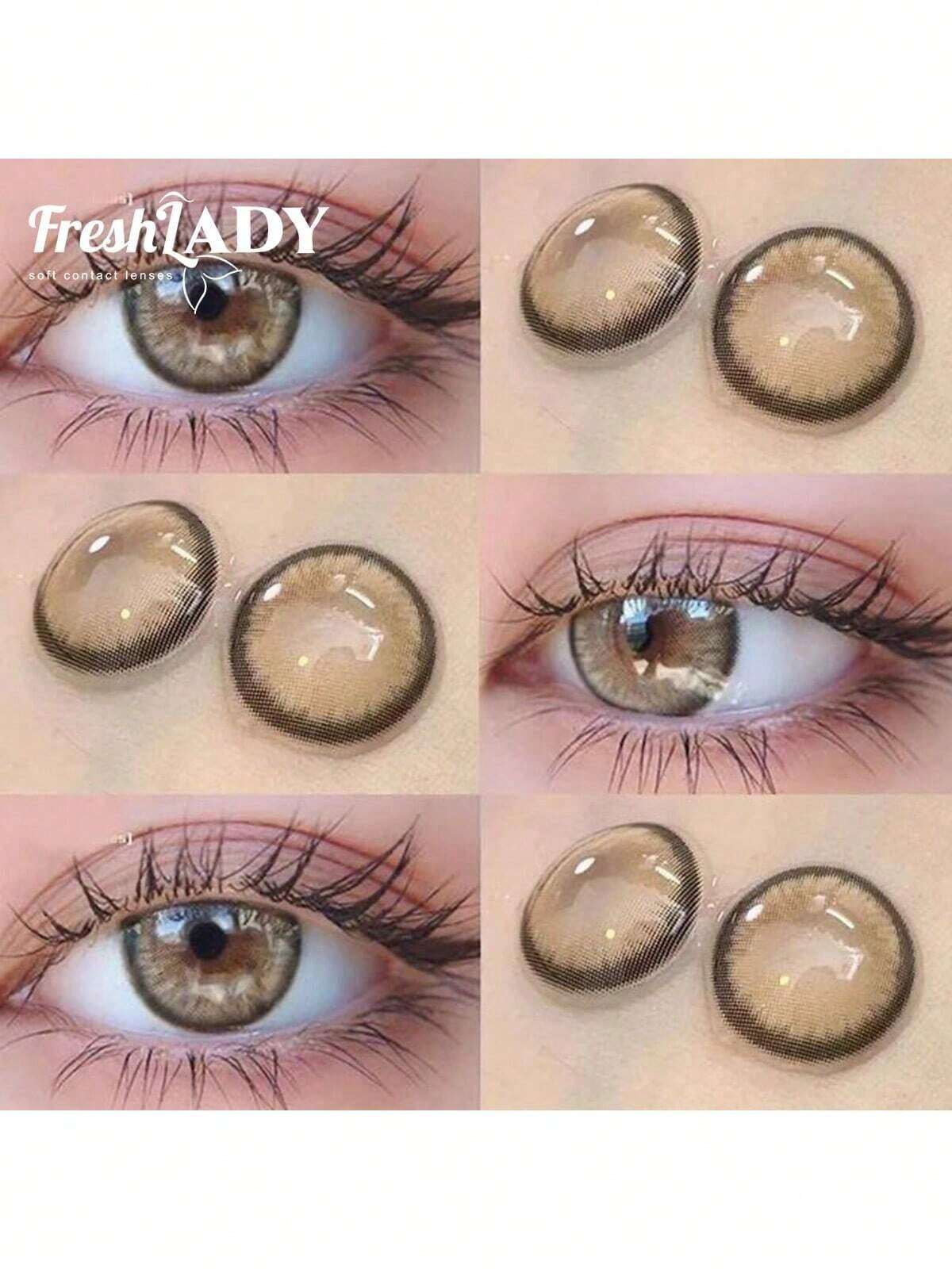SHEIN FRESH LADY Freshlady Everyday Color Contacts Pupilentes Dawn Brown
