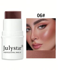 Julystar Professional Makeup Blush Stick, Long-wearing Highly Pigmented Cream Blush