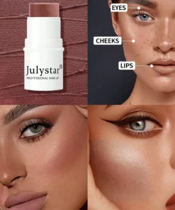 Julystar Professional Makeup Blush Stick, Long-wearing Highly Pigmented Cream Blush
