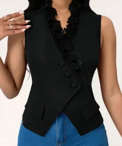 SHEIN Lyxana Women's Elegant Lace Trim Casual Camisole Top
