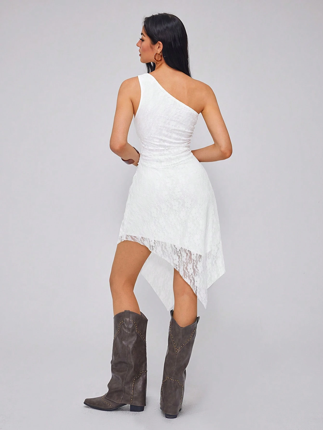 SHEIN Roylia Women's Solid Color Asymmetircal Neck Sleeveless - Image 2