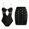 SHEIN Swim Oasis Women Hollow Out Spaghetti Strap One-Piece Swimsuit