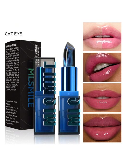 SHEIN Cat Eye Thermal Color-Changing Lip Balm - Moisturizing And Glossy