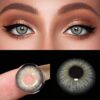 SHEIN 1 Pair Colored Contact Lenses For Eyes, Including Brown, Grey And Green Natural Color