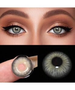 SHEIN 1 Pair Colored Contact Lenses For Eyes, Including Brown, Grey And Green Natural Color