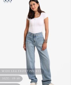 Wide Leg Front Pocket