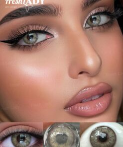 SHEIN FRESH LADY 1 Pair Emir Grey Contacts Soft Contact Lens Moonlight