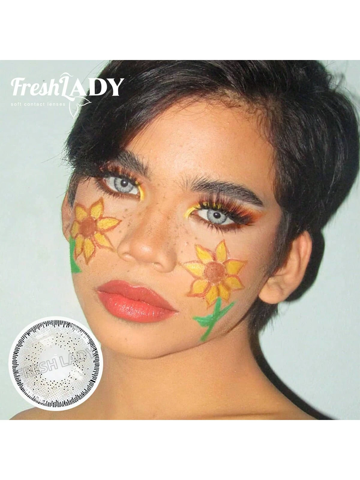 SHEIN FRESH LADY Freshlady Lens For School Pupilentes Magic Gray Colored Contact Lenses - Image 4