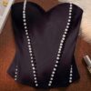 SHEIN Franclia Women's Elegant Elegant Simple Pearl Decor Bandeau