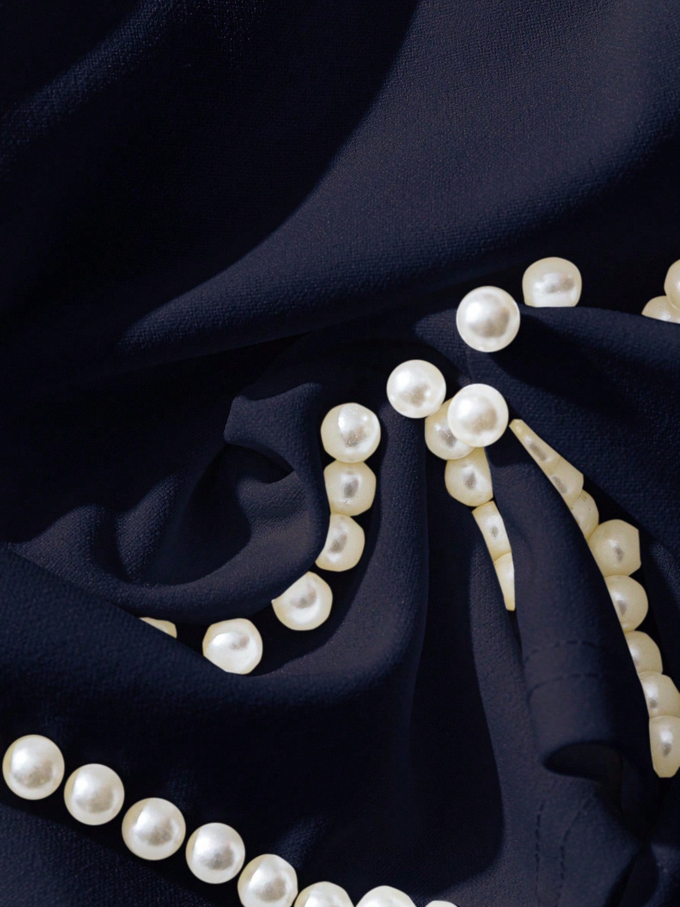 SHEIN Franclia Women's Elegant Elegant Simple Pearl Decor Bandeau - Image 3