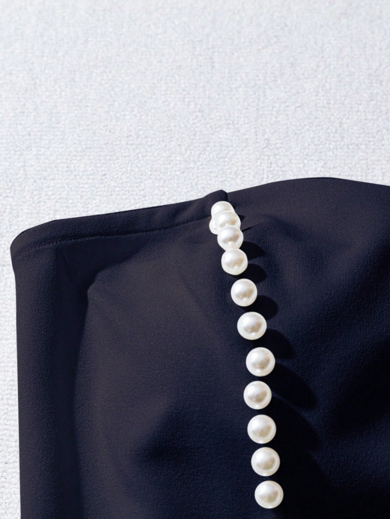 SHEIN Franclia Women's Elegant Elegant Simple Pearl Decor Bandeau - Image 4