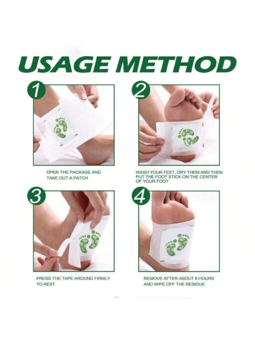SHEIN 10pcs Deep Cleaning Herbal Foot Pads With Ginger Oil And Bamboo Charcoal For Foot Care - Image 3