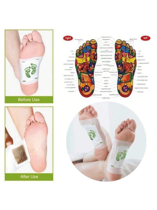SHEIN 10pcs Deep Cleaning Herbal Foot Pads With Ginger Oil And Bamboo Charcoal For Foot Care - Image 4