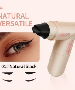 1pc Rotating Dual Tip Eyeliner Pen - Waterproof, Smudge-Proof, One-Shot Application, Long-Lasting Makeup