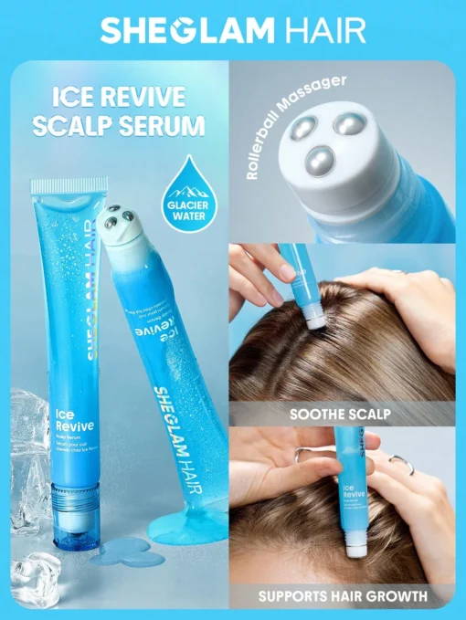 SHEGLAM HAIR Ice Revive Scalp Serum,Cooling Alpine Water Roll,Hair Massage Serum Roll - Image 6