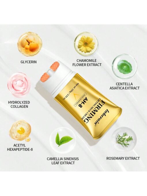 SHEIN lakerain AH-8 Firming Neck Cream, Neck Lifting & Massage Care Moisturizing Neck Cream - Image 4