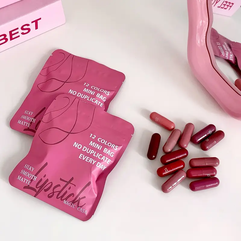 12-Color Capsule Lipstick Set
