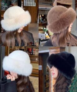SHEIN New Winter Furry Hats For Women, Autumn/Winter European & Korean Style