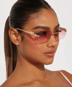 SHEIN 1 Pair Women's Fashion Metal Frame Leopard Decor Fashion Glasses