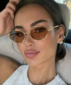 SHEIN 1pc Fashionable And Exquisite Hollow Oval Women's Fashion Glasses