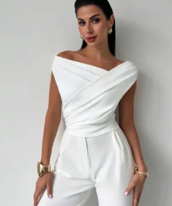 SHEIN Firerie Women's Elegant Minimalist Sophisticated Fashion Casual Sleeveless Asymmetric