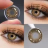 SHEIN 1 Pair Colored Contact Lenses, Including Brown, Gray & Designed Colored Contact Lenses