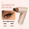 Temu 1pc Rotatable Eyeliner Stamp Pen - Dual-Ended Liquid Eyeliner
