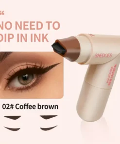 Temu 1pc Rotatable Eyeliner Stamp Pen - Dual-Ended Liquid Eyeliner
