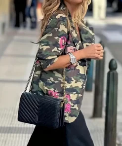 Women's allover Print Blazer Jacket